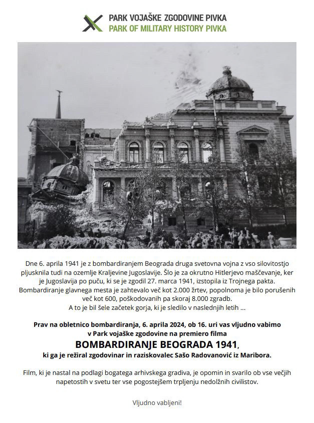 bombardiranje Beograda